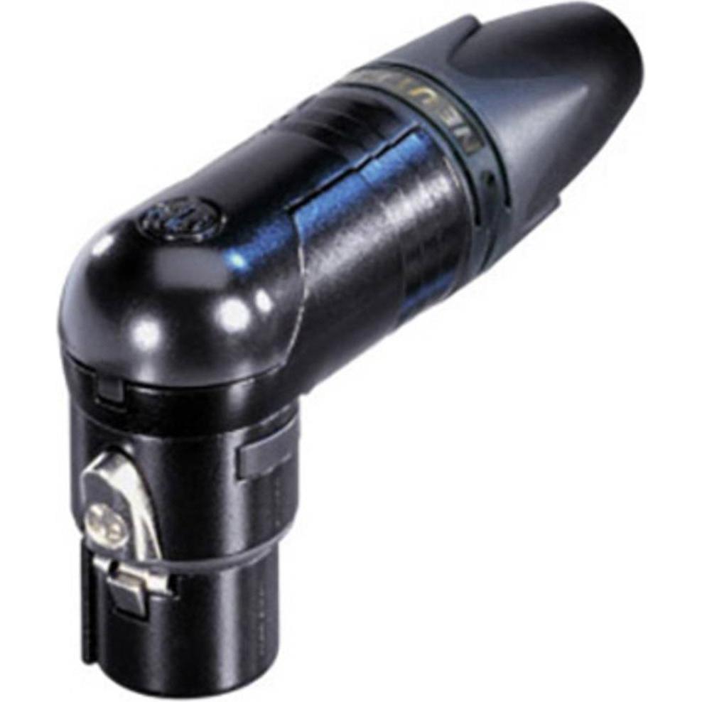 Neutrik XLR-Steckverbinder Kupplung, gewinkelt Polzahl: 10 Schwarz 1 St., Audio Stecker, Schwarz
