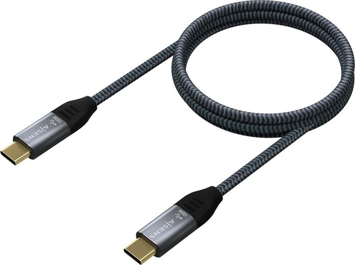 Actual product image Aisens CABLE USB 2.0 ALUMINIO 5A 100W E-MARK USB-C 2.0M (2 m, USB 2.0, 100 W)
