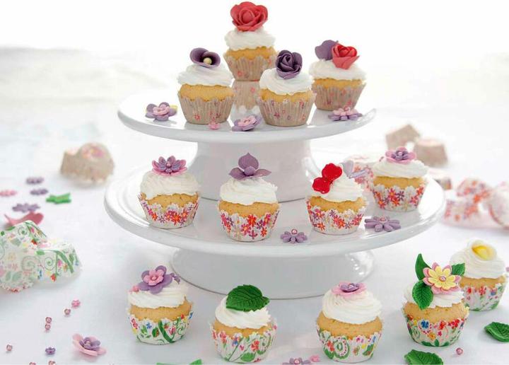 Produktbild Städter Papierbackförmchen Mini Blumengarten ø 3/4x2 cm 100er (4 cm)