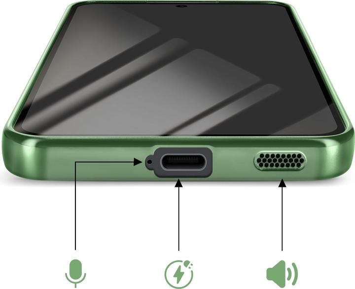 Produktbild Avizar MagSafe Hülle Galaxy S25 FE weich chrom (Samsung Galaxy S25 FE)