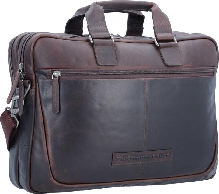 Actual product image The Chesterfield Brand Wax Pull Up briefcase leather 40 cm laptop compartment (17.30")