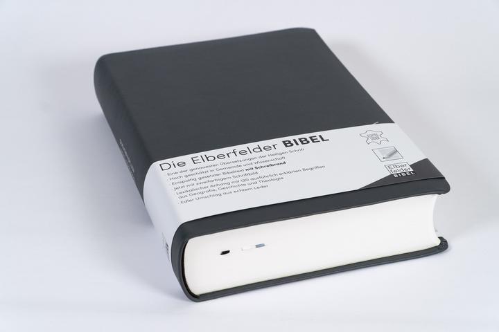 Produktbild Elberfelder Bibel - mit Schreibrand, Leder (Deutsch, 2021)