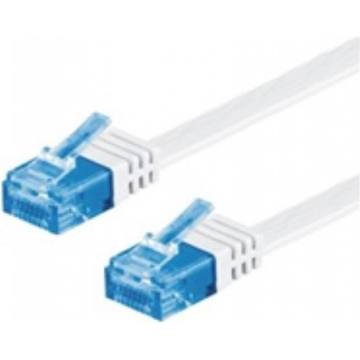 M-Cab Flachpatchkabel (U/UTP, CAT6a, 2 m), Netzwerkkabel
