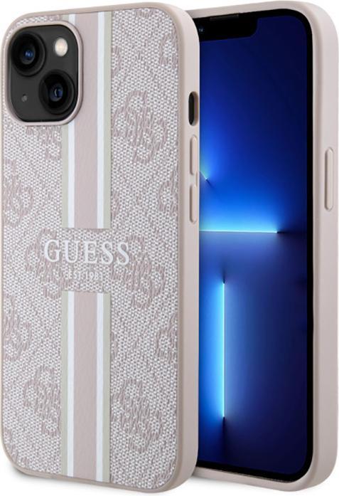 Produktbild Guess GUHMP14MP4RPSP iPhone 14 Plus 6,7" różowy/pink hardcase 4G Printed Stripes MagSafe (Apple iPhone 14 Plus)