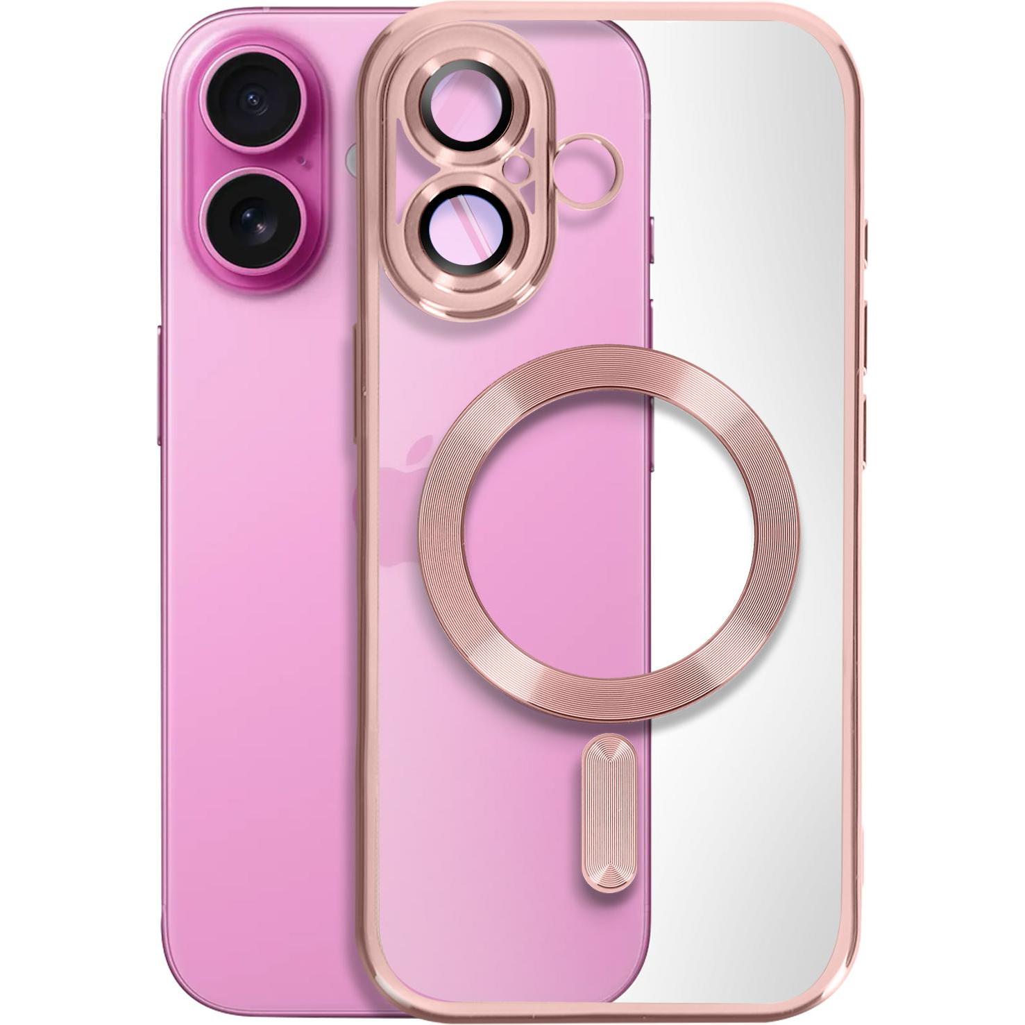 Thumbnail - Avizar Metallic Case (Apple iPhone 16 Plus), Smartphone Hülle, Rosa