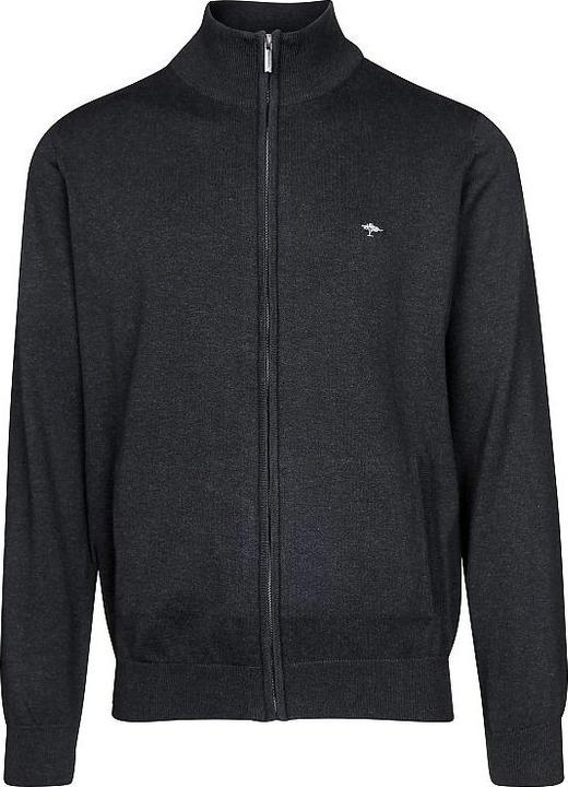 Actual product image Fynch-Hatton Cardigan-Zip Sweater charcoal (XXL)
