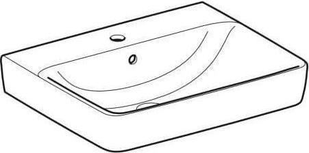 Image du produit Geberit Plan de toilette Renova Plan 60 cm blanc 501636001 (480 mm, 600 mm)