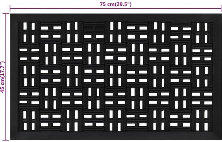 Immagine prodotto vidaXL Fussmatte (75 x 45 cm)