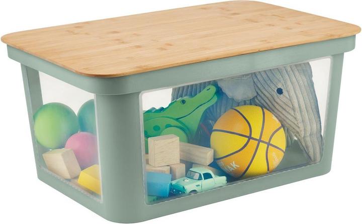 Produktbild Rotho Babydesign Spielzeugbox PINA 45 l Sage Green