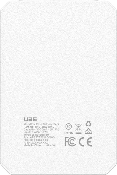 Actual product image UAG Workflow 5000mAh Extended Battery Pack (5000 mAh, 5 W, 18.50 Wh)