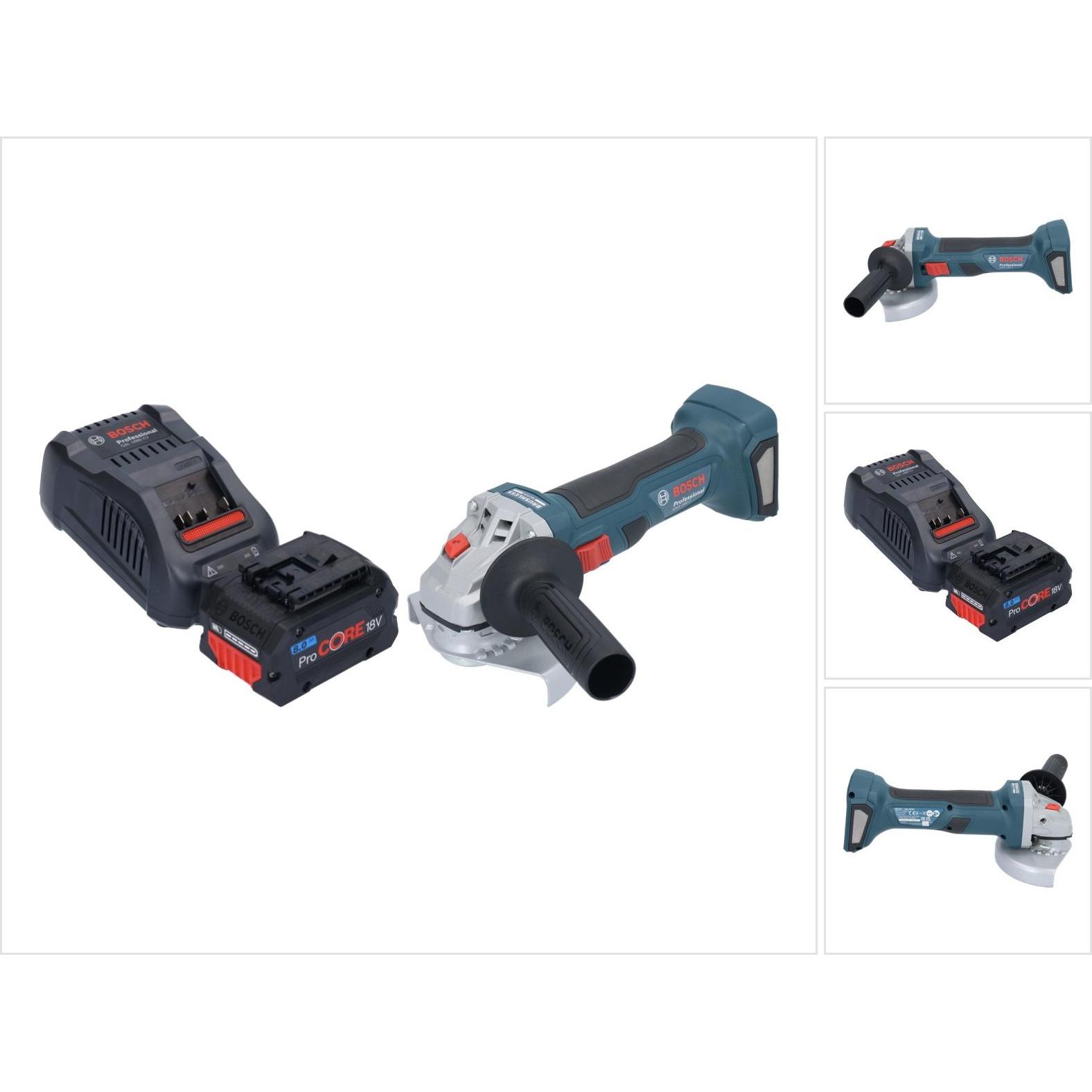 Bosch Professional, Winkelschleifer, Bosch GWS 18V-7 Professional Akku Winkelschleifer 18 V 125 mm Brushless + 1x ProCOR...