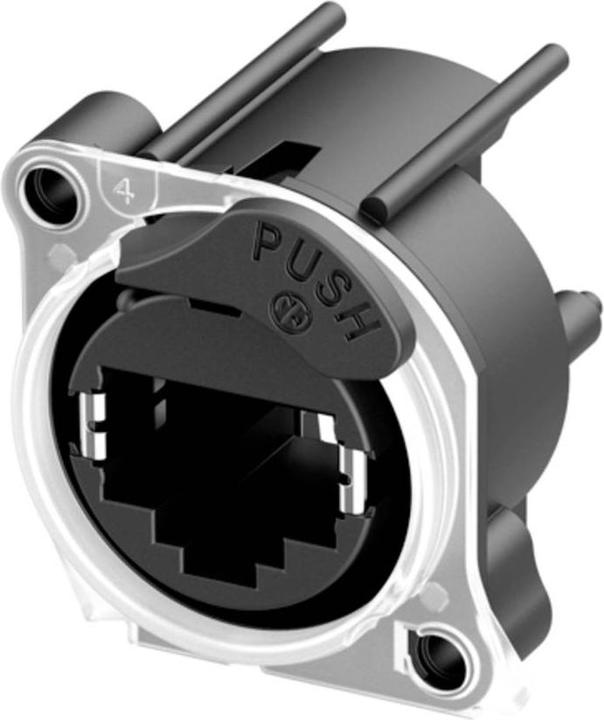Neutrik etherCON HALO Einbaubuchse NE8FAH-LR-DAE Buchse, Einbau Schwarz 1 St