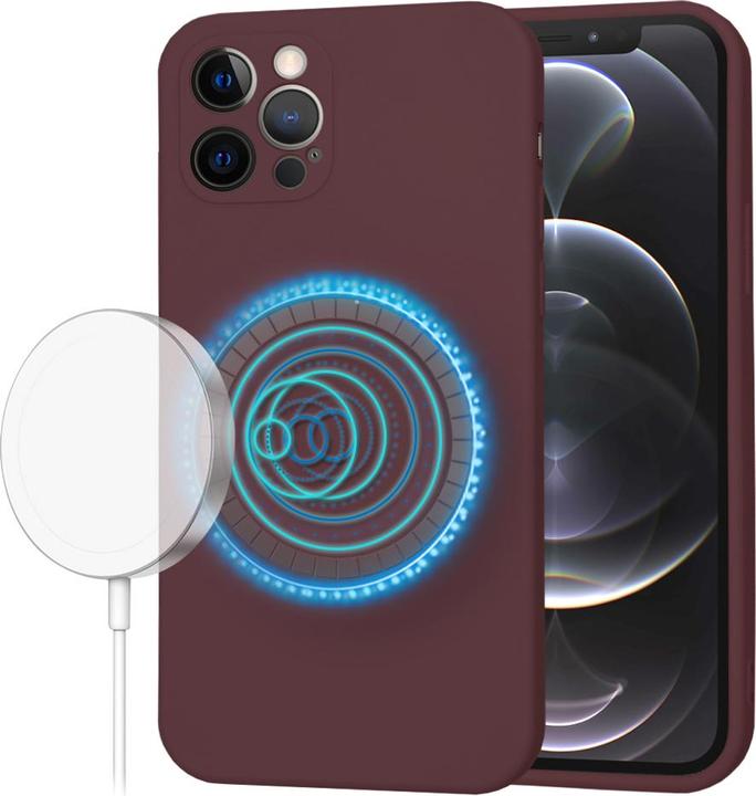 Produktbild Techsuit - SoftFlex MagSafe - iPhone 12 Pro - Plum Red (Apple iPhone 12 Pro)