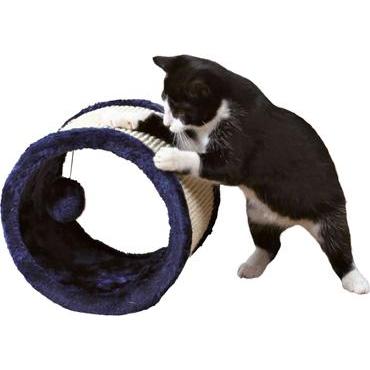 Thumbnail - Trixie Spielrolle Sisal/Plüsch (23 cm, Blau, Natur), Katzenbaum
