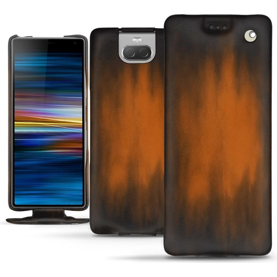 Thumbnail - Noreve Lederschutzhülle vertikal (Sony Xperia 10 Plus), Smartphone Hülle, Braun