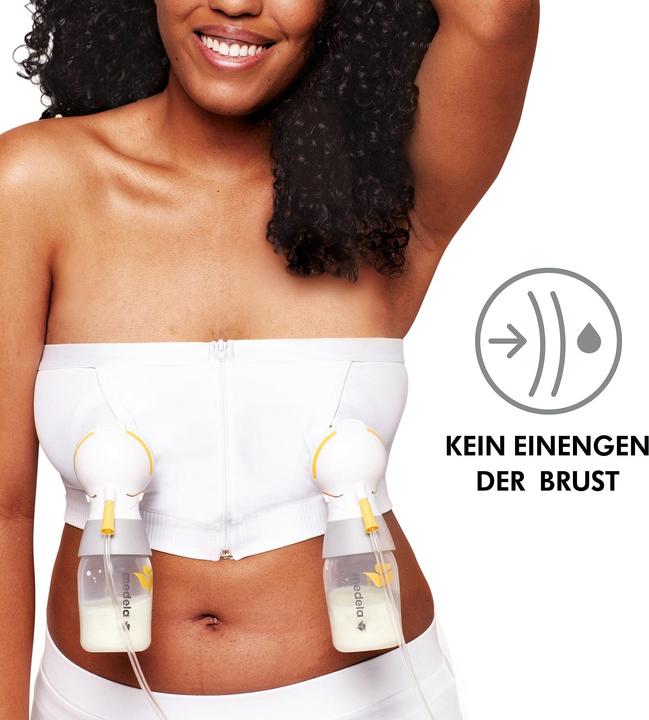 Actual product image Medela Hands-free pump bra, white, M (Easy Expression 2.0) (M)