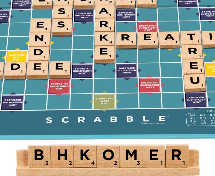 Produktbild Mattel Scrabble Core Wood (D) (Deutsch, 2 - 4 Spieler)