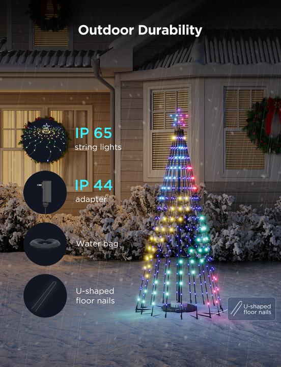 Actual product image Govee Cone Tree Lights