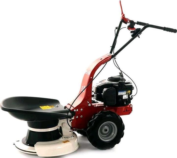 Actual product image Eurosystems RS90 B and S 575EX petrol rotary mowers with field wheels and wheel drive