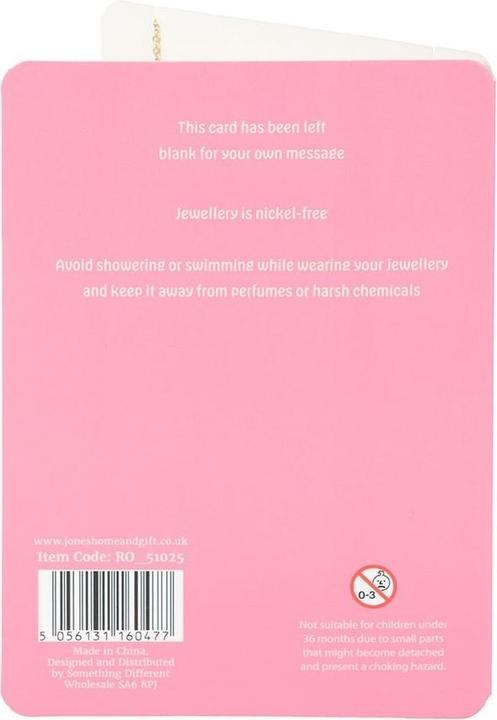 Actual product image Something Different Cowboy Boot Necklace & Card (100% synthetic material)