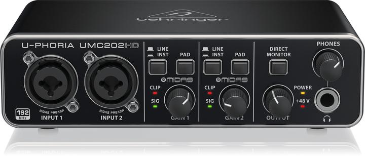 Image du produit Behringer Interface audio d'enregistrement UMC202HD (USB)