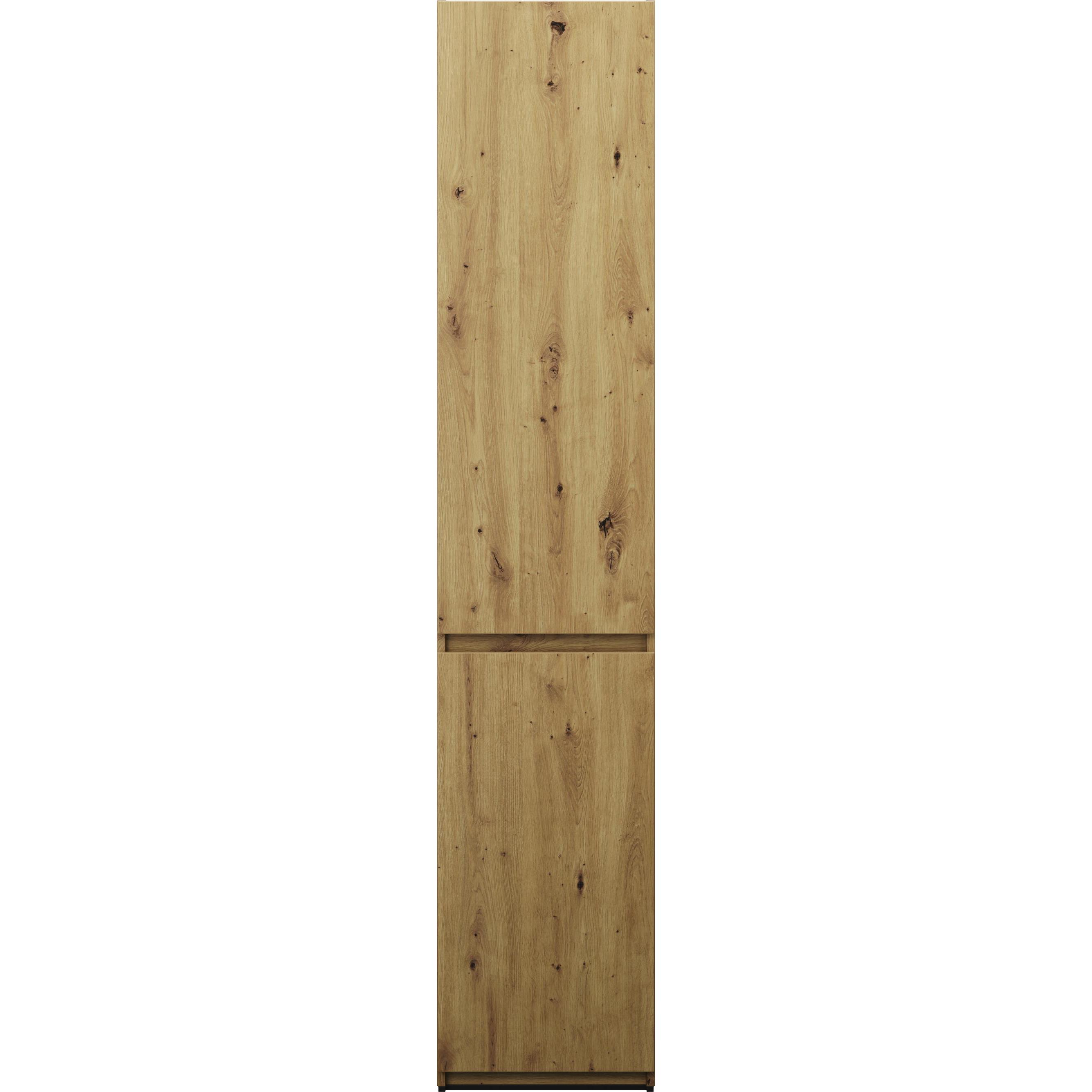 burgbad, Badezimmerschrank, Lin20 Hochschrank Bodenstehend mit 2 Türen, 2 Winkelablagen, Tiefe 245mm, Türanschlag link