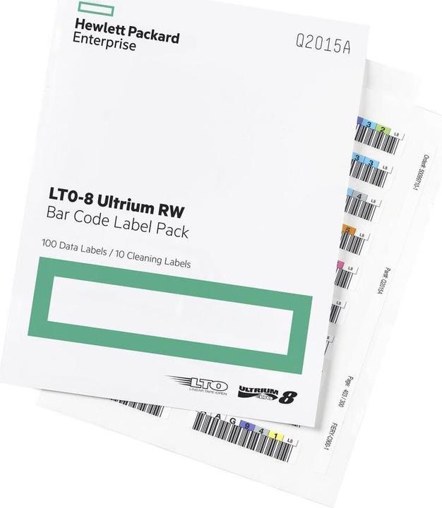 HPE Q2015A: 100 Strichcode Etiketten LTO-8