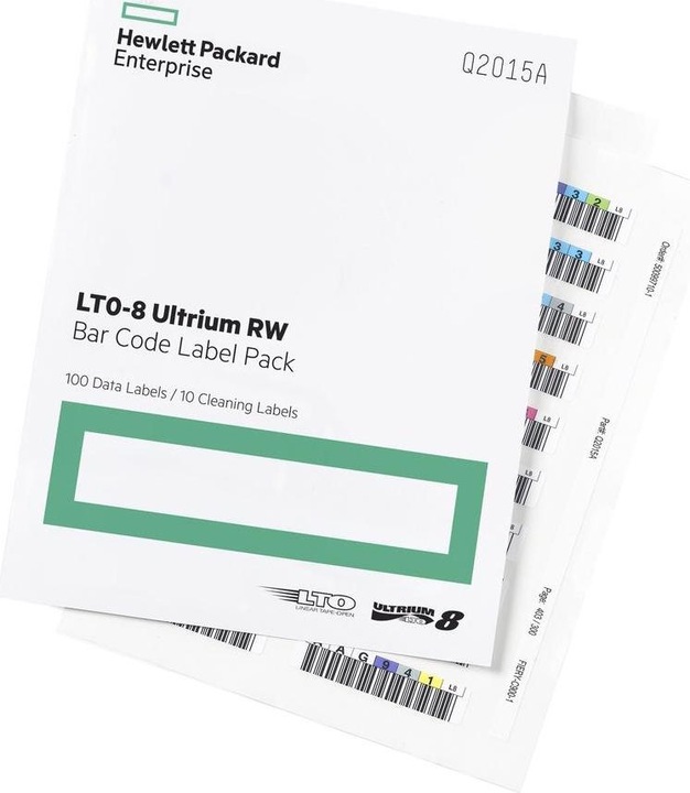 Image du produit HPE Q2015A : 100 étiquettes à codes-barres LTO-8
