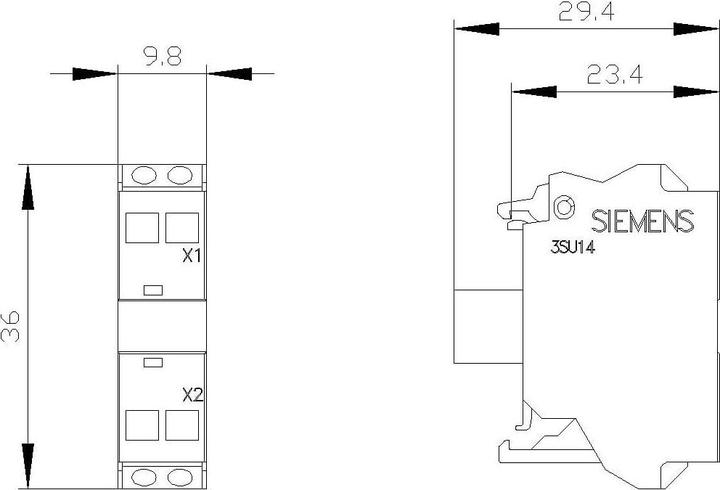 Valeurs nutritives et ingrédients Siemens Module LED avec LED intégrée AC 24-240V bleu