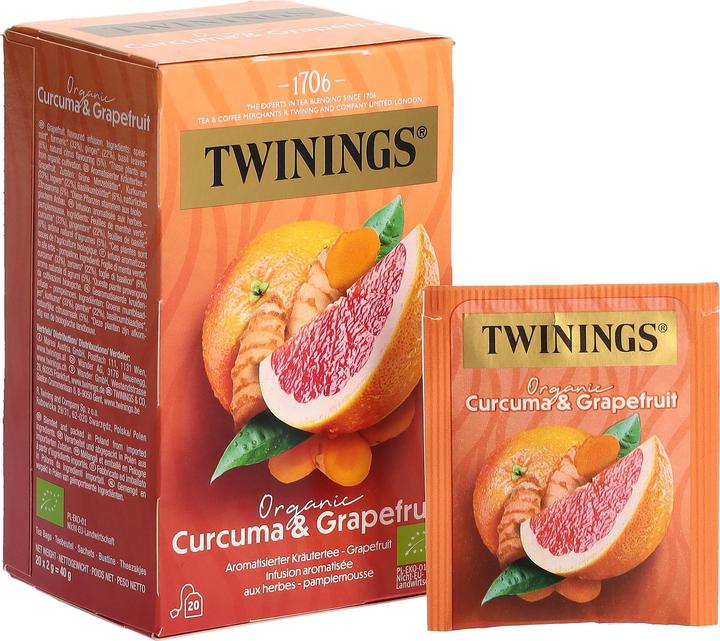 Immagine prodotto Twinings Curcuma & Pompelmo Biologico 20 Btl 2 g (40 g)