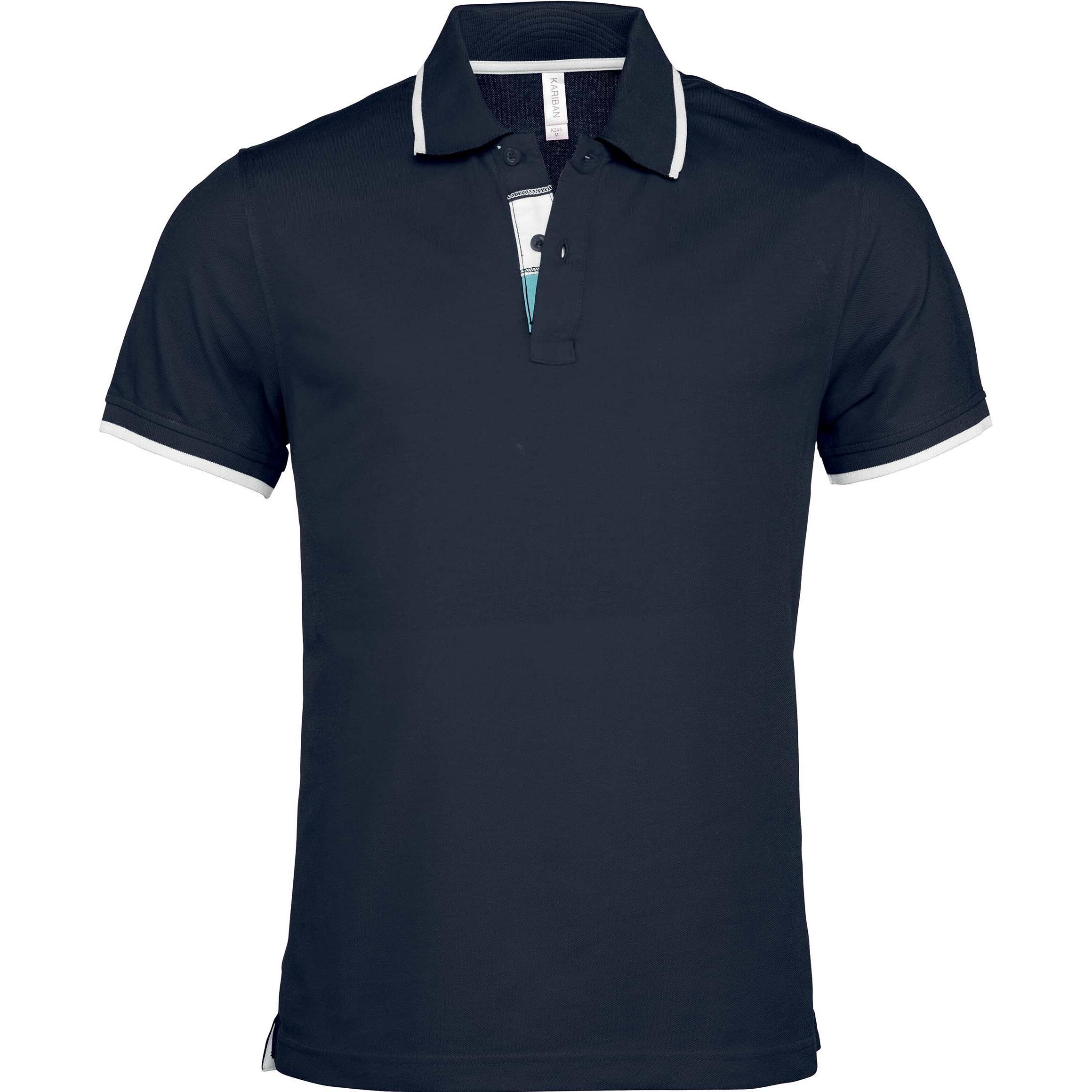 Kariban, Herren, Shirt, Piqué-Poloshirt, Blau, (XXL)