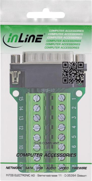 Actual product image InLine D-Sub 15 Terminalblock