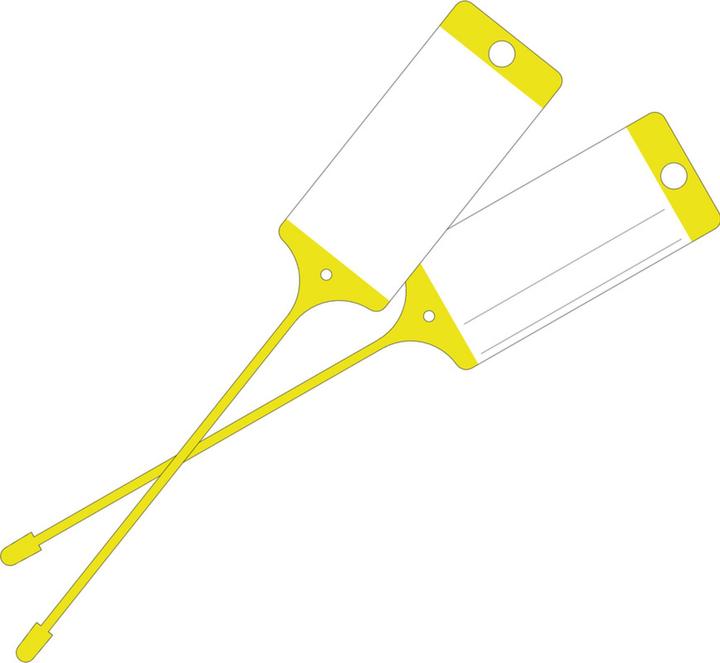 Eichner Goods tag yellow neutral (100 Piece)