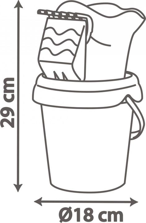 Actual product image Smoby Frozen Medium Garnished Bucket