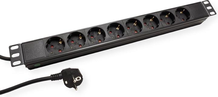 Produktbild Value 19" Steckdosenleiste (8x, CEE 7/3, CEE 7/4, Typ 13, 1.80 m)