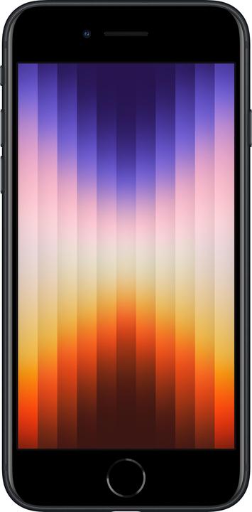 Actual product image Forza Refurbished iPhone SE 128GB Midnight 4.7" (2022) 5G DE Model iOS (128 GB, Black, 4.70", 12 Mpx, Dual SIM, B / Very good)