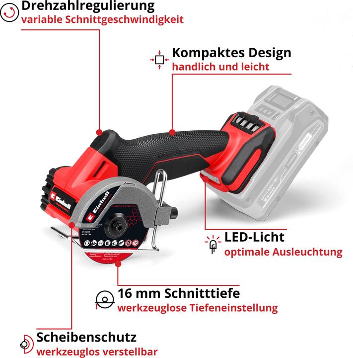Actual product image Einhell TP-CO 18/76-C (76 mm)