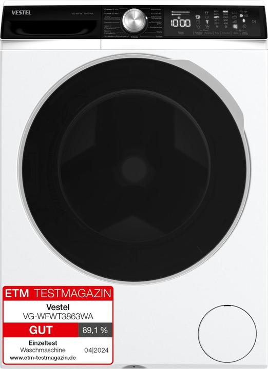 Image du produit Vestel Tour de lavage 8kg WiFi (8 kg)