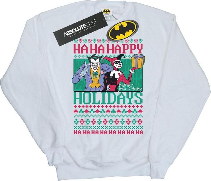 Produktbild Joker und Harley Quinn Ha Ha Frohe Feiertage Baumwolle Sweatshirt (3XL)