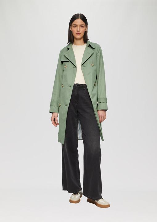Produktbild S.Oliver Outdoor-Mantel Trenchcoat mit Streifen-Futter