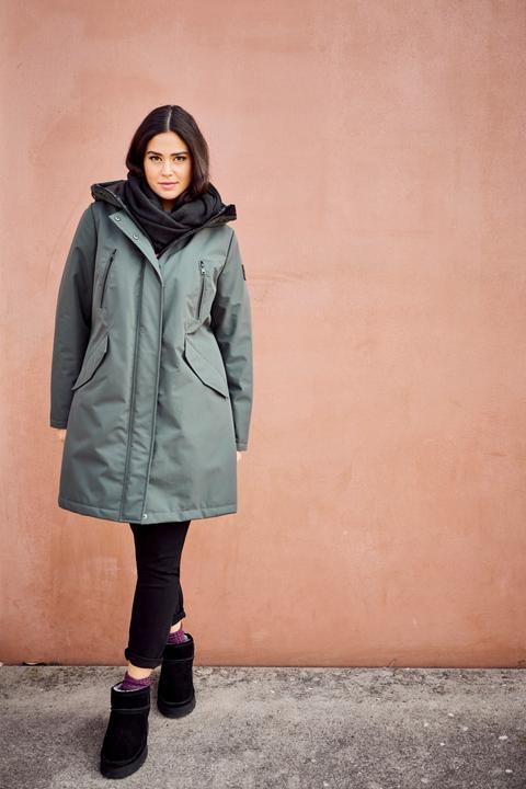 Actual product image Ulla Popken HYPRAR Longline Rain Coat