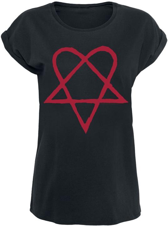 Produktbild Him Dark Red Heartagram (L)