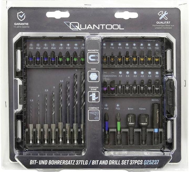 Produktbild Mannesmann Q25237 Bit-Set (Kreuz Pozidriv PZ, Innensechskant)