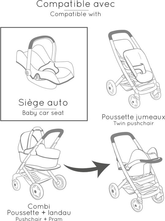 Image du produit Smoby Maxi-Cosi Puppenautositz