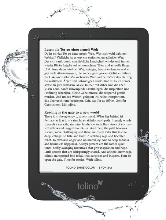 Image du produit tolino Shine Color (6", 16 Go, Noir)