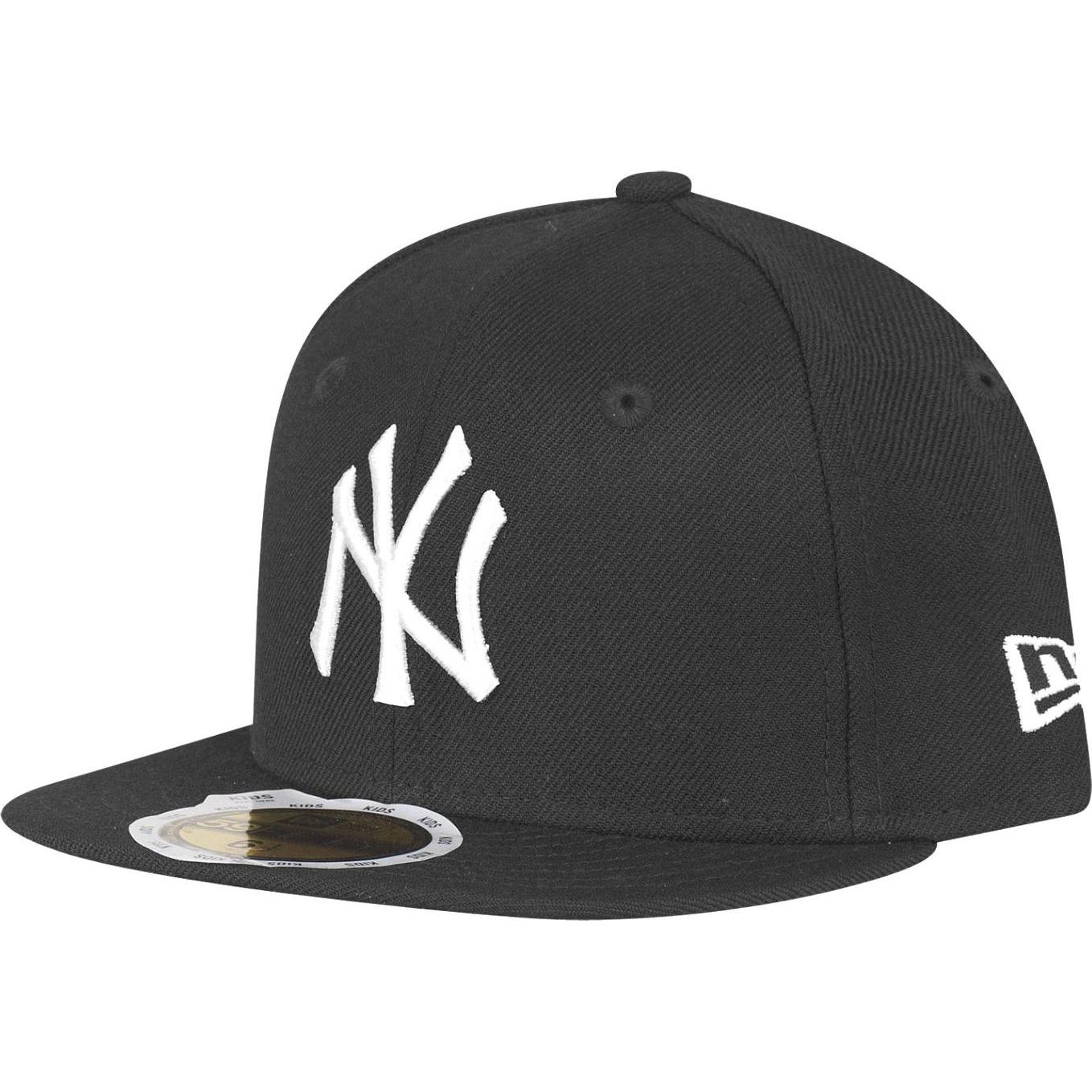 New Era, Herren, Cap, 59Fifty Fitted Kinder Cap - New York Yankees - 6 5/8, Schwarz, (6 5/8)