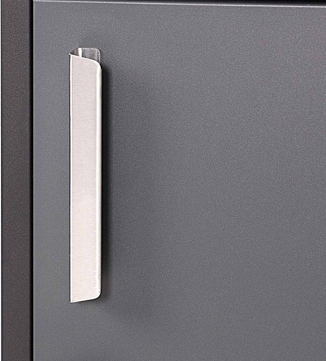 Actual product image Wiltec XPOtool parcel box Standing letter box anthracite 50x39x12cm Parcel box at home steel