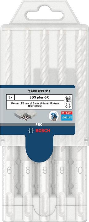Produktbild Bosch Zubehör Pro SDS plus-5X Hammerbohrer-Set (10 mm, 6, 8)