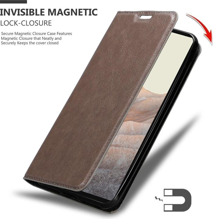 Produktbild Cadorabo Book Invis. Magnet Hülle (Google Pixel 6a)