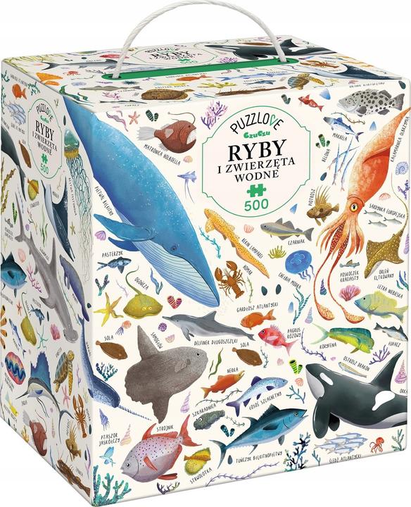 Actual product image Czuczu Puzzle with fish and water animals, 500 pieces (500 pieces)